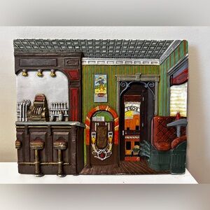 Vintage Randy Souders Pops House Vintage Bar Scene Wall Art